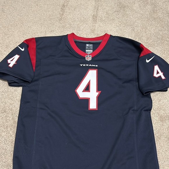Deshaun Watson #4 Houston Texans Blue Jersey Youth XL NFL Nike On Field - Picture 9 of 9
